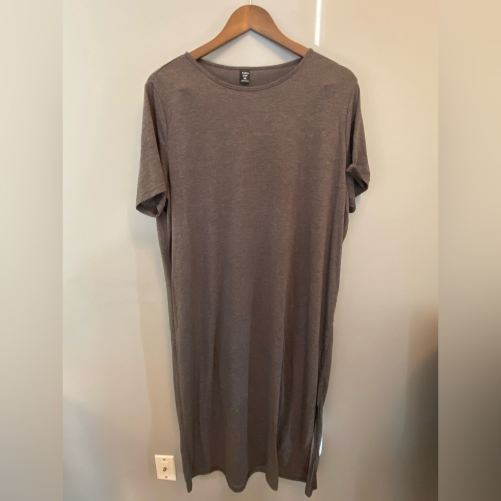 SHEIN Women's Casual grey Short Sleeve Dress